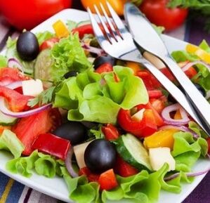 Vegetable salad cures shoulder arthritis