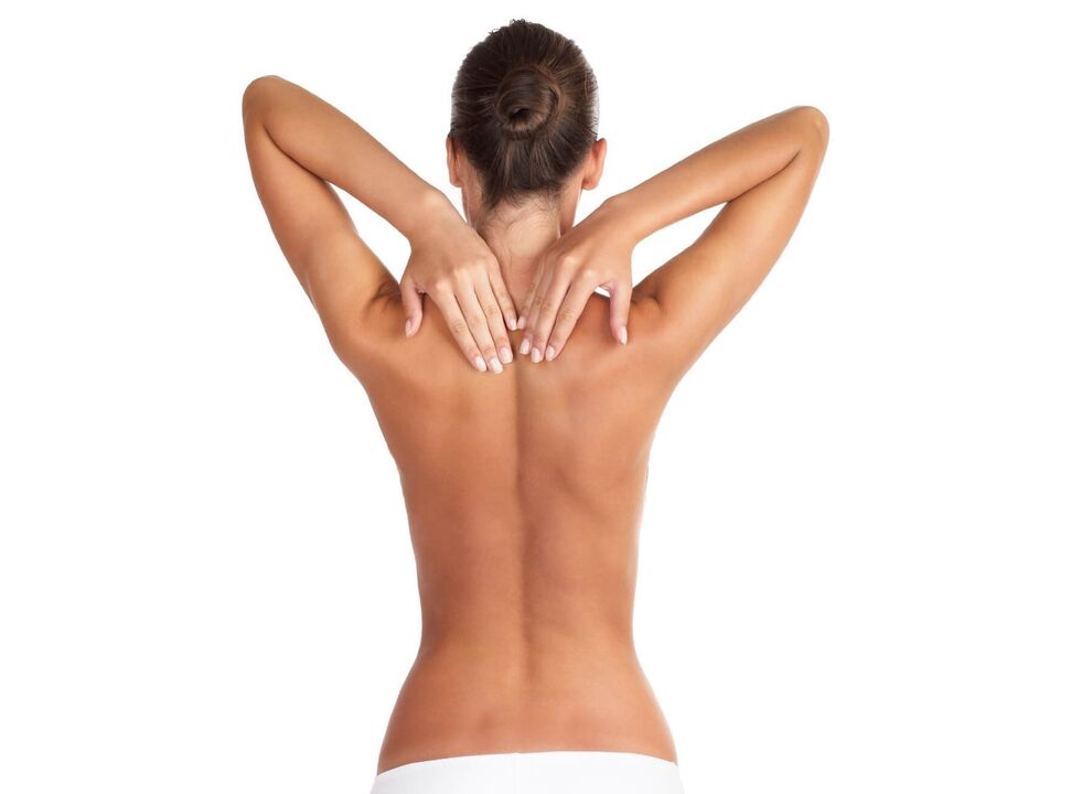 The girl has cervical spondylosis